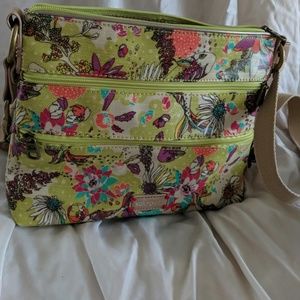 Sakroots crossbody bag in fish pattern
